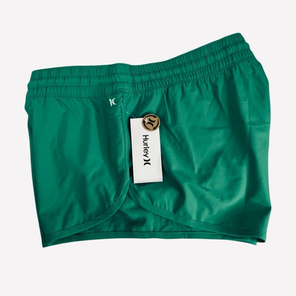 Hurley Women's Standard Stretch 2.5” BoardShorts Green Size XL - Picture 5 of 8